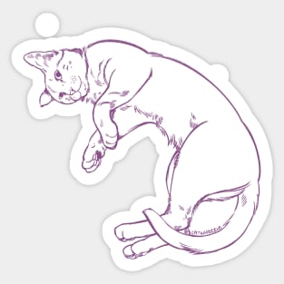 Sleepy Kitty Sticker